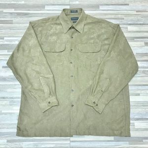 van heusen soft suede shirt large